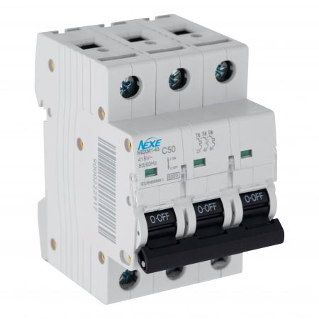 NEXE 3P 50A MINIATURE CIRCUIT BREAKER 6KA